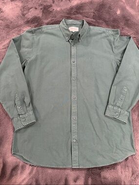 Carhartt WIP Casual Button-Down Oxford Shirt - Everest Green XXL